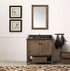 Image of Legion Furniture WH5136-BR 36" Solid Wood Sink Vanity With Moon Stone Top, No Faucet