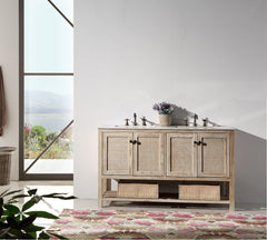 Legion Furniture 48" Solid Wood Sink Vanity With Marble Top-No Faucet WH5160