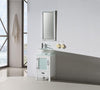 Image of Legion Furniture 18.5" White Color Wood Sink Vanity With Glass Top-No Faucet WH5518-W