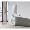 Image of Legion Furniture Unique Bathroom Vanities with Sink 19 inch White/Black WH5518 - Houux