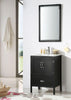Image of Legion Furniture 24" Black Color Wood Sink Vanity With Ceramic Top-No Faucet WH5624-B