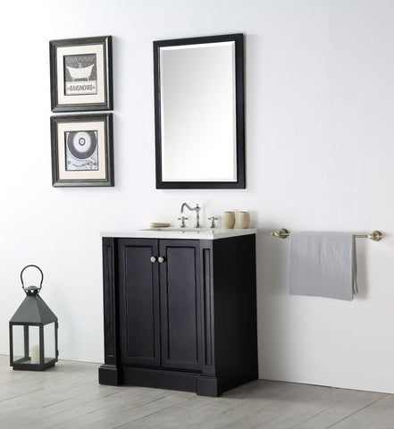 Legion Furniture WH7230-E 30" Wood Sink Vanity With Quartz Top, No Faucet