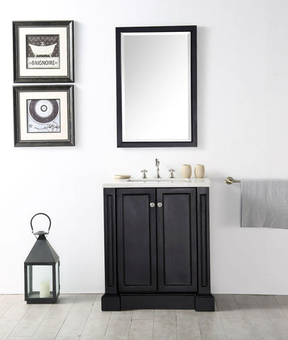 Legion Furniture WH7230-E 30" Wood Sink Vanity With Quartz Top, No Faucet