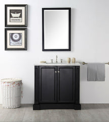 Legion Furniture WH7236-E 36" Wood Sink Vanity With Quartz Top, No Faucet