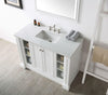 Image of Legion Furniture WH7248-W 48" Wood Sink Vanity With Quartz Top, No Faucet