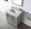 Image of Legion Furniture WH7430-CG 30" Wood Sink Vanity With Quartz Top-No Faucet