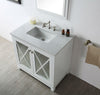 Image of Legion Furniture WH7436-W 36" Wood Sink Vanity With Quartz Top, No Faucet