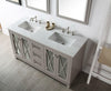 Image of Legion Furniture WH7460-WG 60" Wood Sink Vanity With Quartz Top, No Faucet