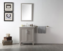 Legion Furniture WH7530-WG 30" Wood Sink Vanity With Quartz Top, No Faucet