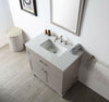 Image of Legion Furniture WH7636-WG 36" Wood Sink Vanity With Quartz Top, No Faucet