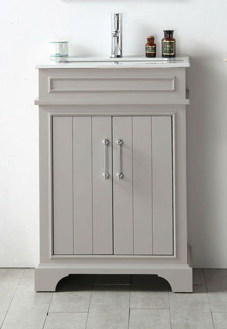Legion Furniture WH7724-WG 24" Wood Sink Vanity With Ceramic Top, No Faucet