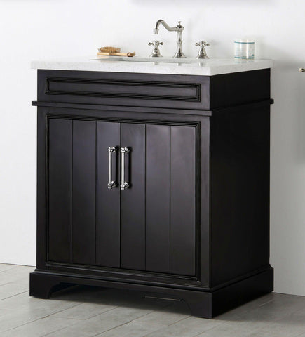 Legion Furniture WH7730-E 30" Wood Sink Vanity With Ceramic Top, No Faucet
