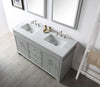 Image of Legion Furniture WH7760-CG 60" Wood Sink Vanity With Ceramic Top, No Faucet