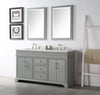 Image of Legion Furniture WH7760-CG 60" Wood Sink Vanity With Ceramic Top, No Faucet