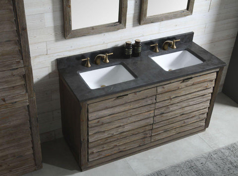 Legion Furniture WH8360 60" Wood Sink Vanity Match With Marble WH 5160" Top, No Faucet - Houux