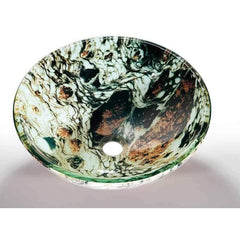 Legion Furniture Tempered Glass Vessel Sink Bowl - Earth ZA-12 - Houux