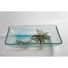 Legion Furniture Tempered Glass Vessel Sink Bowl - Coconut Tree ZA-133 - Houux