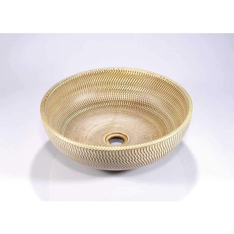 Legion Furniture Bathroom Vanity Porcelain Vessel Sink Bowl Bamboo ZA-223 - Houux