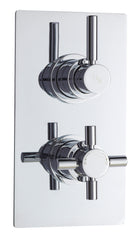 Hudson Reed A3003V Tec Pura Twin Thermostatic Shower Valve, Chrome