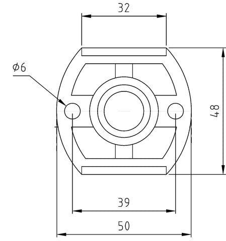 Nuie A315 Fast-Fit Bracket for Bar Thermostats, Chrome