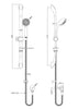 Image of Nuie A3273A Luxury Slide Rail Shower Kit, Chrome