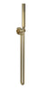 Image of Nuie A8263 Outlet Elbow, Parking Bracket, Flex and Shower Handset, Brushed Brass