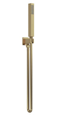 Nuie A8264 Outlet Elbow, Parking Bracket, Flex and Shower Handset, Brushed Brass