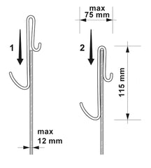 Nuie ACC003 Enclosure Hook For Frameless Enclosures