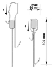 Nuie ACC004 Enclosure Hook For Framed Enclosures