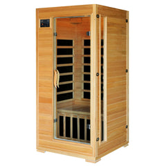 Buena Vista 1-2 Person Hemlock Infrared Sauna w/ 4 Carbon Heaters - Houux