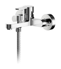 Nuie ARV316 Arvan Wall Mounted Bath Shower Mixer With Kit, Chrome