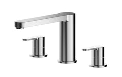 Nuie ARV333 Arvan Deck Mounted 3 Tap Hole Bath Filler, Chrome