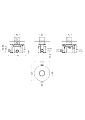 Nuie ARVTC11 Arvan Thermostatic Temperature Control Valve, Chrome