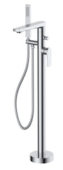 Nuie BAI321 Bailey Floor Bath Shower Mixer, Chrome