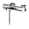 Image of Nuie BIN005 Binsey Wall Mounted Thermostatic Bath Shower Mixer, Chrome