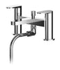 Image of Nuie BIN304 Binsey Deck Mounted Bath Shower Mixer With Kit, Chrome