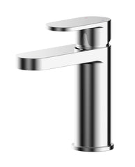 Nuie BIN305 Binsey Mono Basin Mixer With Push Button Waste, Chrome