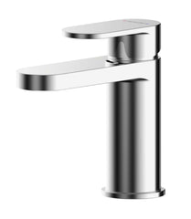 Nuie BIN315 Binsey Mini Basin Mixer With Push Button Waste, Chrome