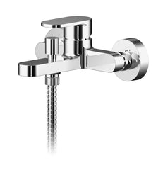 Nuie BIN316 Binsey Wall Mounted Bath Shower Mixer With Kit, Chrome