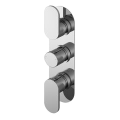 Nuie BINTR03 Binsey Triple Thermostatic Valve With Diverter, Chrome