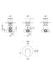 Nuie BINWD14 Binsey Concealed Diverter 2/3/4 Way, Chrome