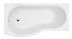 Nuie WBB1785L 1700mm Left Hand B-Shaped Bath, White
