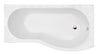 Image of Nuie WBB1785R 1700mm Right Hand B-Shaped Bath, White