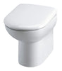 Image of Nuie BTW005 Lawton Back To Wall Pan Round, White