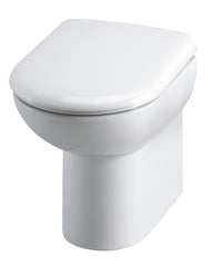 Nuie BTW006 Lawton Comfort Height Back to Wall Pan Round, White
