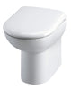 Image of Nuie BTW006 Lawton Comfort Height Back to Wall Pan Round, White