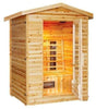 Image of SunRay Saunas Burlington 2 Person Outdoor Infrared Sauna Solid Canadian Hemlock Wood 57" x 45.3" x 83" HL200D - Houux