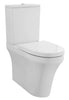 Image of Nuie CMA011 Provost Comfort Height Flush to Wall Pan, Cistern & Seat Round, White
