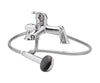 Image of Nuie DTY304 Eon Deck Mounted Bath Shower Mixer, Chrome