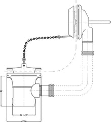 Nuie E347 Bath Waste, Chrome